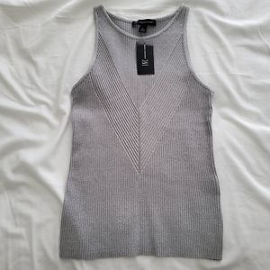 I.N.C. Ribbed Metallic Tank Top